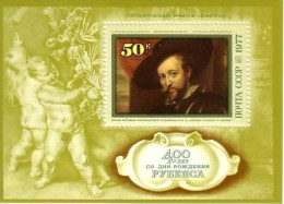 SOWJETUNION BLOCK 118 POSTFRISCH(MINT) RUBENS Mit SOHN 1977 - Blocs & Feuillets