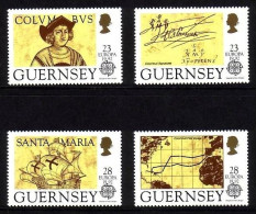 GUERNSEY MI-NR. 549-552 POSTFRISCH(MINT) EUROPA 1992 ENTDECKUNG AMERIKAS COLUMBUS SCHIFFE - 1992