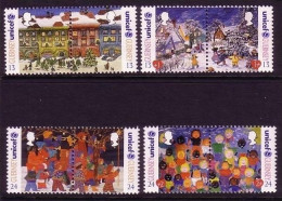 GUERNSEY MI-NR. 682-689 POSTFRISCH(MINT) WEIHNACHTEN 1995 KINDERHILFSWERK UNICEF - Natale