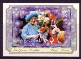 ISLE OF MAN BLOCK 39 POSTFRISCH KÖNIGINMUTTER ELISABETH 2000 - Isle Of Man