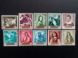 SPANIEN MI-NR. 1304-1313 POSTFRISCH(MINT) GEMÄLDE FRANCISCO ZURBARAN TAG DER BRIEFMARKE 1962 - Unused Stamps