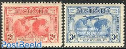 Australia 1931 C. Kingsford-Smith 2v, Mint NH, Transport - Various - Aircraft & Aviation - Globes - Maps - Nuovi