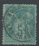 Lot N°83300   N°75, Oblitéré Cachet à Date De BORDEAUX "LES CHARTRONS" - 1876-1898 Sage (Tipo II)