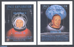 Grenada 1999 Space Exploration 2 S/s, Mint NH, Transport - Space Exploration - Other & Unclassified