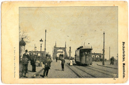 ALLEMAGNE - Neckarbrücke MANNHEIM - Tramway - Carte RARISSIME !!! - Mannheim