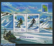 Azerbaijan 2014 Winter Sports S/s, Mint NH, Sport - Skiing - Sport (other And Mixed) - Sci