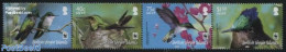 Virgin Islands 2014 WWF, Antillean Crested Hummingbird 4v [:::] (no White Borders), Mint NH, Nature - Birds - World Wi.. - Britse Maagdeneilanden