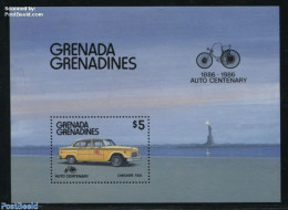 Grenada Grenadines 1986 Checker Taxi S/s, Mint NH, Transport - Automobiles - Automobili