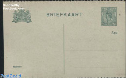 Netherlands 1916 Postcard 3c, Perforated, Long Dividing Line, Unused Postal Stationary - Cartas & Documentos