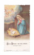 Divin Enfant, Roi Des Anges, Protégez-nous, Vierge Marie Et Enfant Jésus, Crèche, Noël, éd. Bonamy N° 497 - Devotion Images