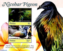 Palau 2018 Nicobar Pigeon 2v M/s, Mint NH, Nature - Birds - Sonstige & Ohne Zuordnung