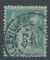 Lot N°83302   N°75, Oblitéré Cachet à Date De AILLEVILLERS "Hte SAONE" - 1876-1898 Sage (Type II)
