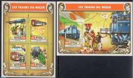 Niger 2016 Railways 2 S/s, Mint NH, Transport - Railways - Treinen