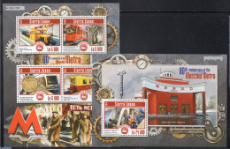 Sierra Leone 2015 Metro Moscow 2 S/s, Mint NH, Transport - Railways - Eisenbahnen