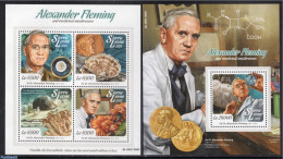 Sierra Leone 2015 Alexander Fleming 2 S/s, Mint NH, Nature - Mushrooms - Mushrooms