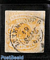 Luxemburg 1859 4c, Used, Used Stamps - Usati