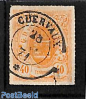 Luxemburg 1867 40c Orange, Used , Used Stamps - Gebruikt