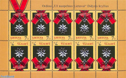 Lithuania 2011 Order Of Grand CRoss M/s, Mint NH, History - Decorations - Militaria