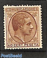 Spain 1878 40c, Stamp Out Of Set, Unused (hinged) - Nuevos