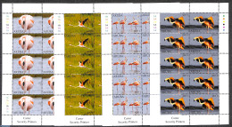 Aruba 2022 Flamingo's 4 M/ss, Mint NH, Nature - Birds - Flamingo - Other & Unclassified