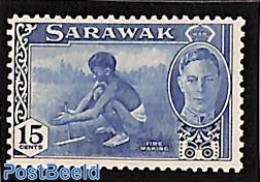 Malaysia 1950 Sarawak, 15c, Stamp Out Of Set, Mint NH - Otros & Sin Clasificación