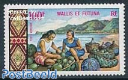 Wallis & Futuna 1969 100F, Stamp Out Of Set, Mint NH, Nature - Fruit - Fruit