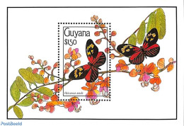 Guyana 1990 Heliconius Aoede S/s, Mint NH, Nature - Butterflies - Guiana (1966-...)