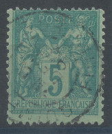 Lot N°83304   N°75, Oblitéré Cachet à Date De QUIMPER " FINISTERE " - 1876-1898 Sage (Type II)