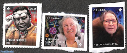 Canada 2023 Indigenous Leaders 3v S-a, Mint NH - Nuevos