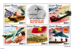 Guinea Bissau 2023 Paris Peace Accords, Mint NH, History - Transport - Militarism - Aircraft & Aviation - Ships And Bo.. - Militaria