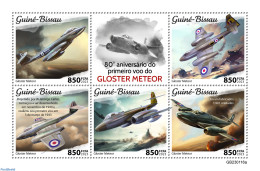 Guinea Bissau 2023 Gloster Meteor, Mint NH, Transport - Aircraft & Aviation - Airplanes