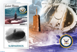 Guinea Bissau 2023 Submarines, Mint NH, Transport - Ships And Boats - Barche
