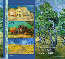 Liberia 2023 Vincent Van Gogh, Mint NH, Nature - Trees & Forests - Art - Paintings - Vincent Van Gogh - Rotary Club