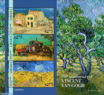 Liberia 2023 Vincent Van Gogh, Mint NH, Nature - Trees & Forests - Art - Paintings - Vincent Van Gogh - Rotary, Lions Club