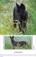 Guinea, Republic 2023 Black Serval, Mint NH, Nature - Cat Family - Cats - Altri & Non Classificati