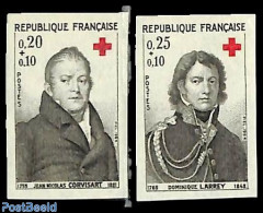 France 1964 Red Cross 2v, Imperforated, Mint NH, Health - Red Cross - Ongebruikt