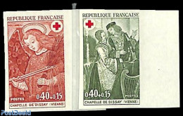 France 1970 Red Cross 2v, Imperforated, Mint NH, Health - Red Cross - Nuovi