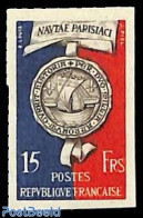 France 1951 2000 Years Paris 1v, Imperforated, Mint NH, History - Transport - Coat Of Arms - Ships And Boats - Unused Stamps