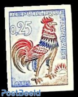France 1962 Definitive 1v, Imperforated, Mint NH, Nature - Poultry - Ungebraucht