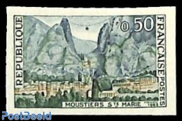 France 1965 Moustiers Sainte Marie 1v, Imperforated, Mint NH - Ungebraucht