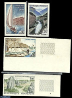 France 1965 Views 4v, Imperforated, Mint NH, Transport - Ships And Boats - Nuovi