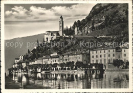 11641801 Morcote TI Ufer Kirche Dorf Morcote - Sonstige & Ohne Zuordnung