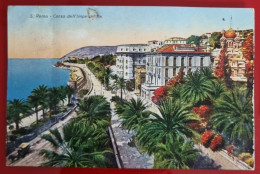 CPA Circulée 1933 - ITALIA, SAN REMO, CORSO DELL'IMPERATRICE - San Remo