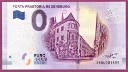 0-Euro XEBU 2019-2 PORTA PRAETORIA REGENSBURG - Essais Privés / Non-officiels