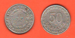 Paraguay 50 Centavos 1925 Nickel Coin South America - Paraguay