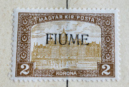 FIUME - Surimpression Sur Les Timbres Hongrois 1916-1917 - Numéro Michel 22 - DÉFAUTS - Fiume