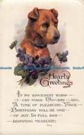 R043666 Hearty Greetings. A Dog. W. And K. London - Sonstige & Ohne Zuordnung