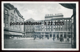 CZECHIA Ostrava Postcard 1942 Town Square Palace Hotel (h3381) - República Checa