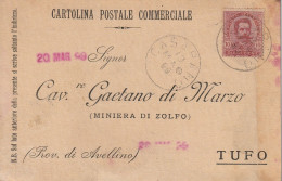 Italy. A212. Casarano.  1900. Annullo Grande Cerchio CASARANO, Su Cartolina Postale Commerciale - Marcophilia