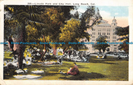 R044974 Lincoln Park And City Hall. Long Beach. Cal. M. Kashower. 1923 - World